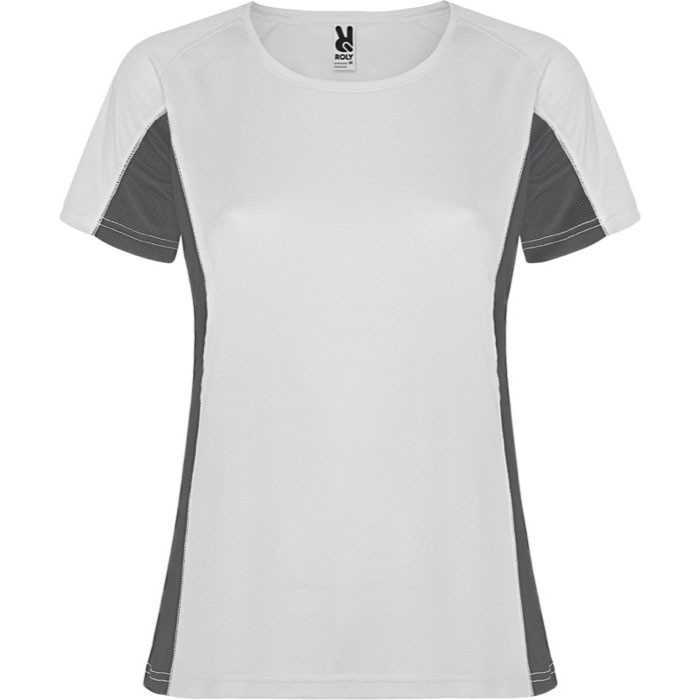 Women's bi-colour sports polyester t-shirt 140 g/m², Roly