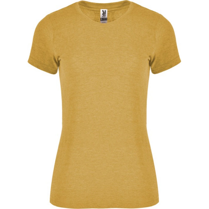 Women's heathered cotton and polyester t-shirt 150 g/m², Roly 
