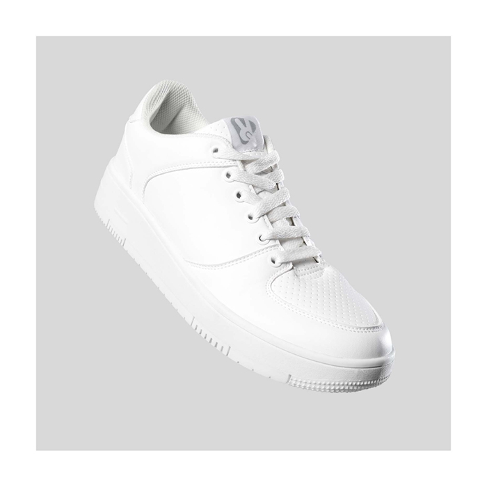 Unisex white casual trainers with rubber sole, Roly