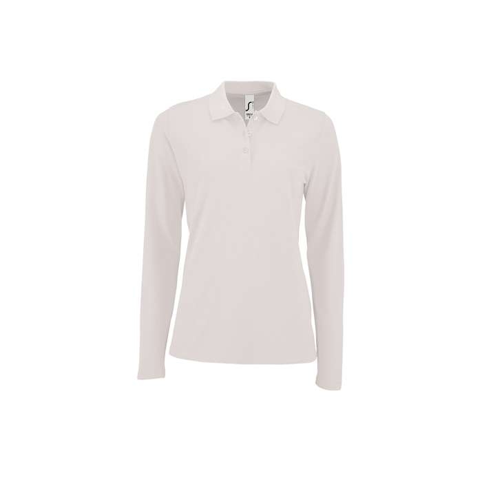 Women's long-sleeved polo shirt, cotton, 180 g/m2, SOL'S Perfect