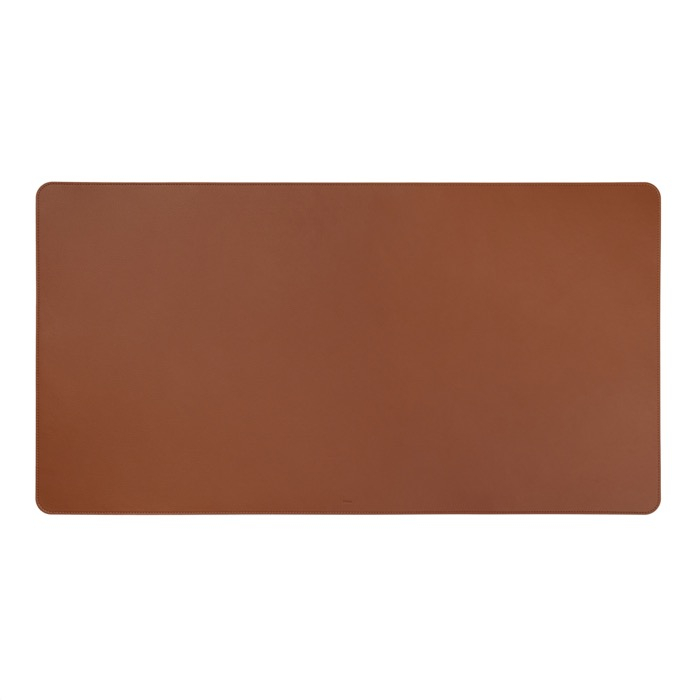 Desk mat in synthetic leather and recycled polyester