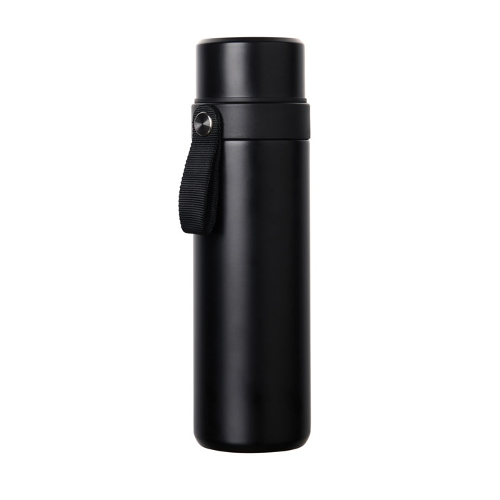 Recycled stainless steel flask, carry handle, 750ml