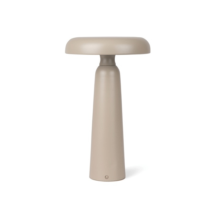 Recycled table lamp, warm and white light, touch control