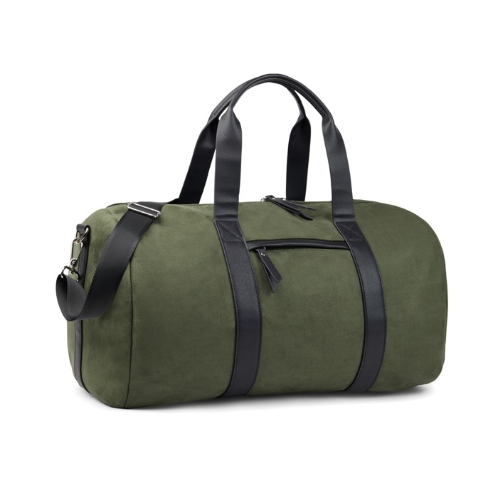 Recycled polyester travel bag with internal pocket