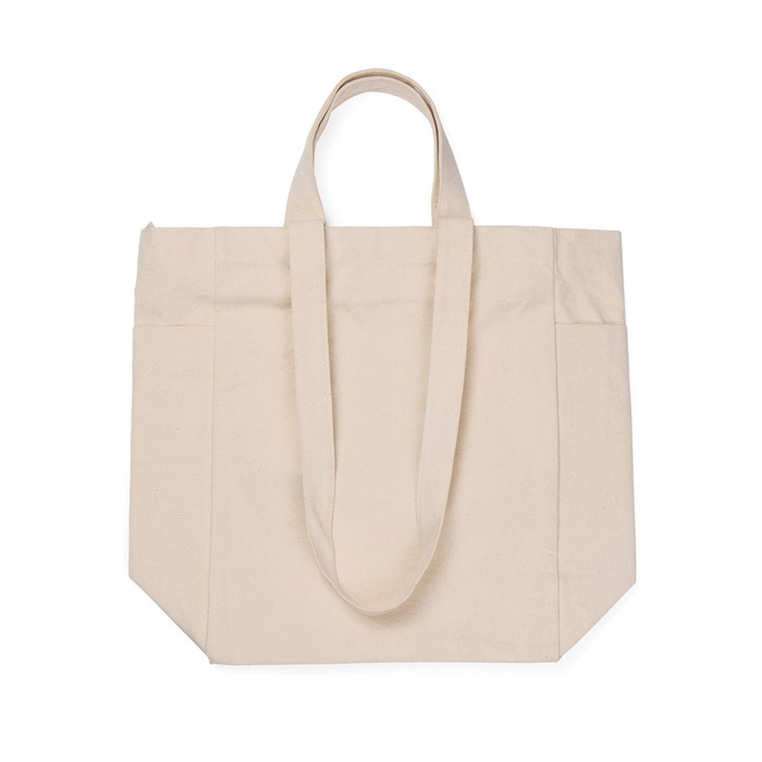 Recycled canvas zip bag, 400 g/m²