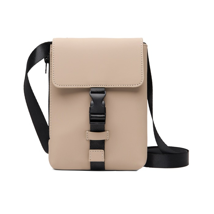 Recycled urban shoulder bag, lightweight design, side access