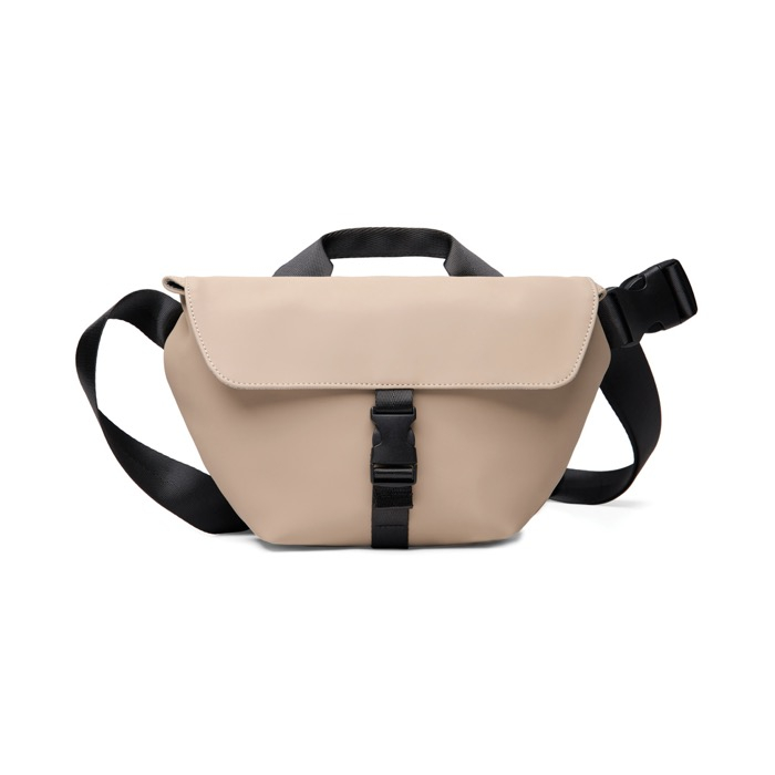 Recycled urban shoulder bag, adjustable strap