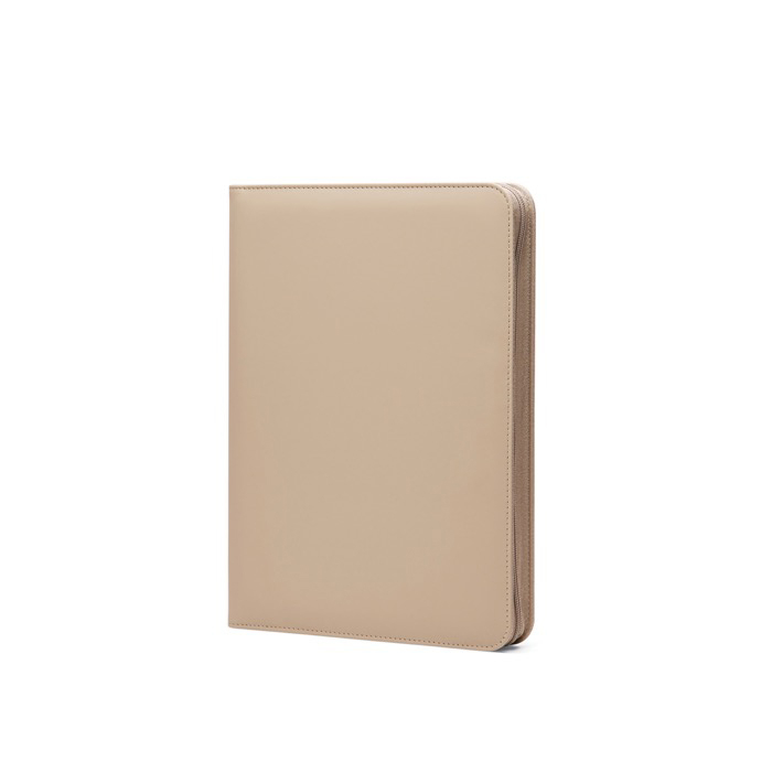 Eco portfolio with pen loop and pockets, A4, ruled pages