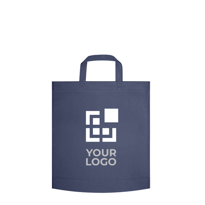 Affordable non-woven bag with short handles, 80 g/m2