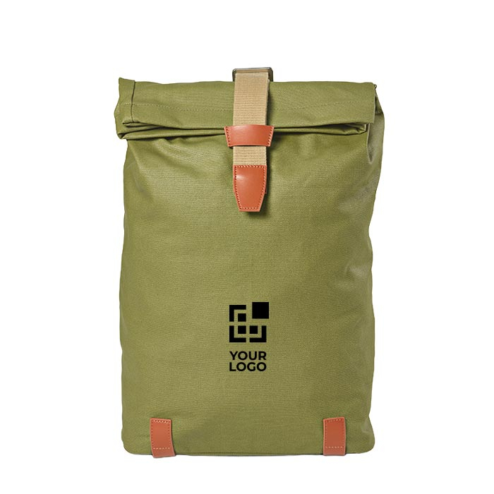 Waterproof recycled cotton backpack for 17'' laptop 23 L