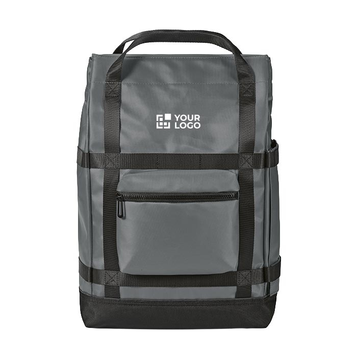 Eco-friendly waterproof backpack with magnetic closure for 17" laptop