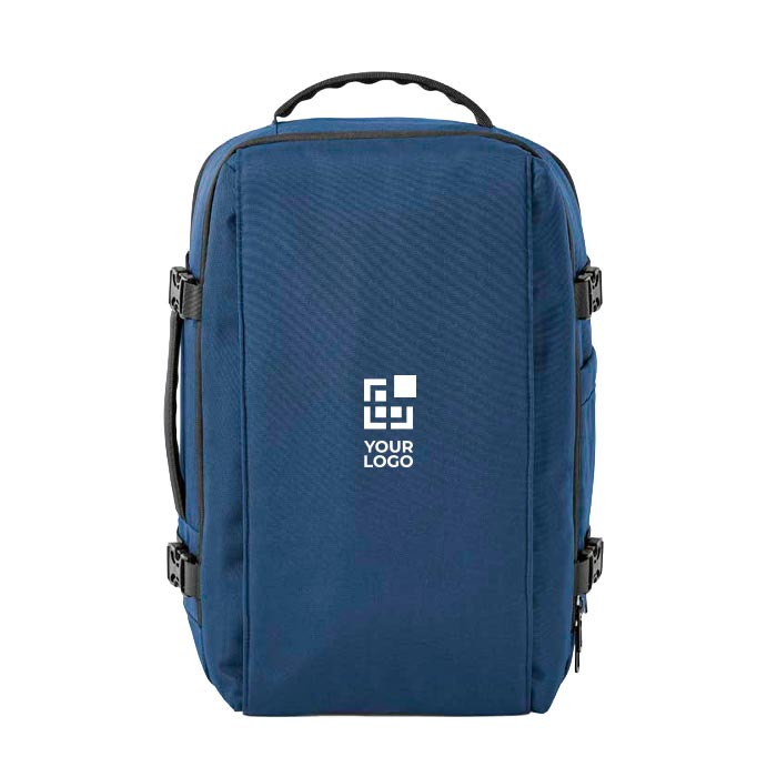 Water-resistant recycled plastic cabin backpack for 17"
