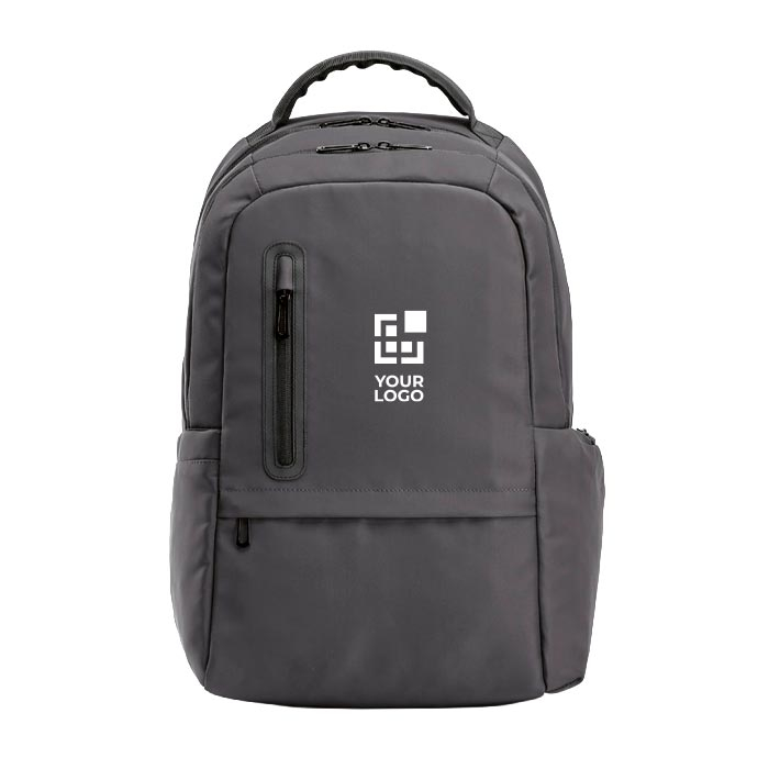 Water-resistant recycled plastic backpack ideal for 17'' laptops