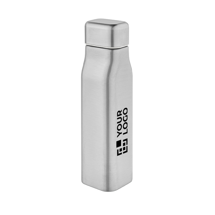 Leakproof recycled steel bottle with industrial style 1L