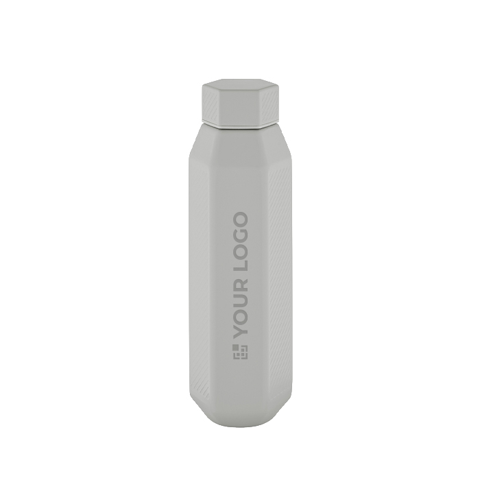 Leak-proof hexagonal recycled stainless steel bottle 500 ml