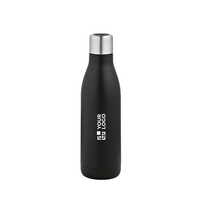 Recycled stainless steel bottle with ultraviolet light lid 520 ml