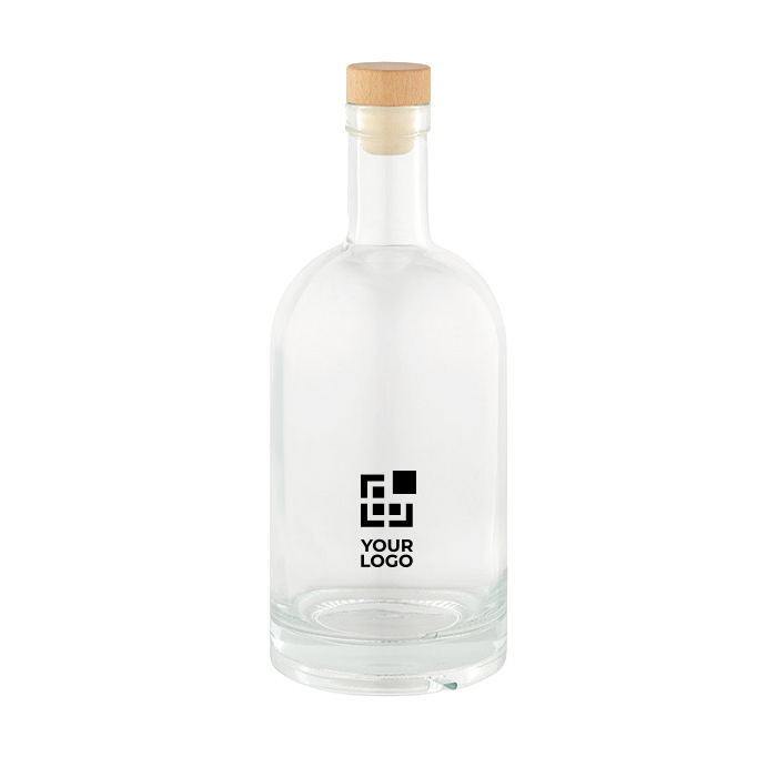 Glass bottle with airtight wooden lid 780 ml