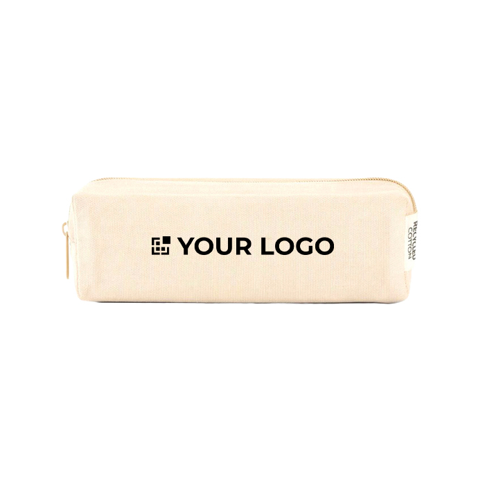 Recycled canvas multi-purpose pouch with zip 270 g/m2