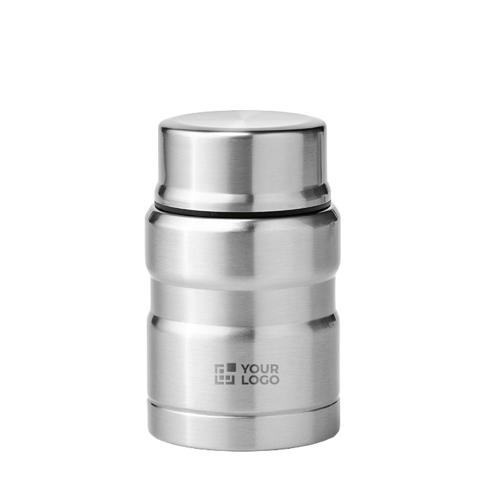 Recycled steel double-wall food jar 500 ml