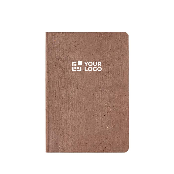 A5 notebook with flexible cover made from coffee waste and dotted pages