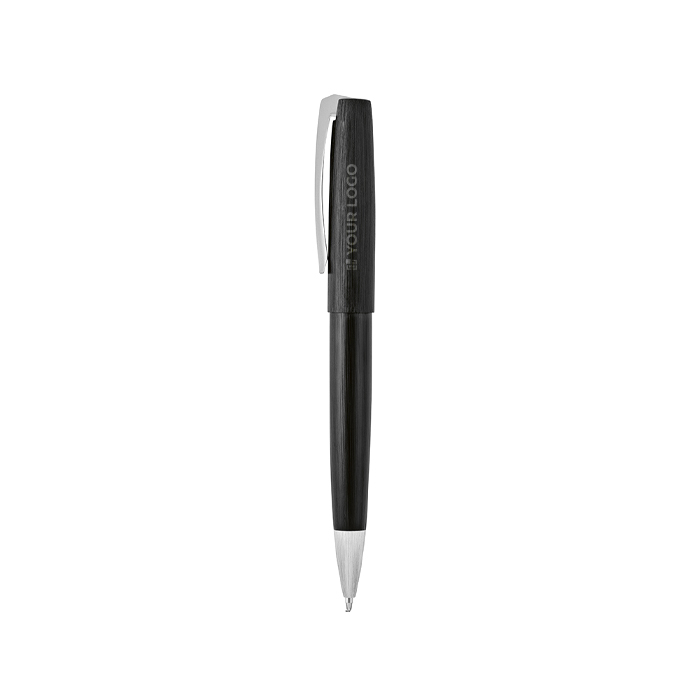 Recycled aluminium pen with twist mechanism and black ink