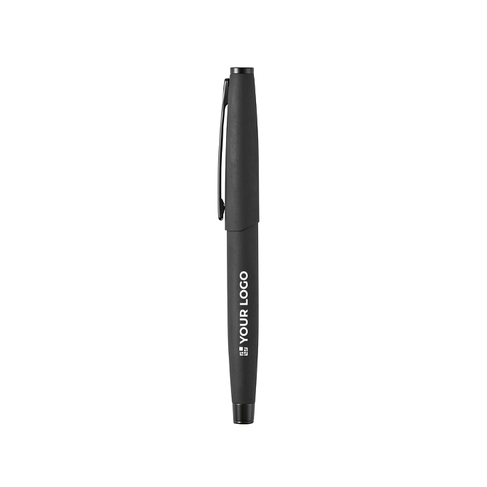 Recycled stainless steel pen with lacquered finish and black ink