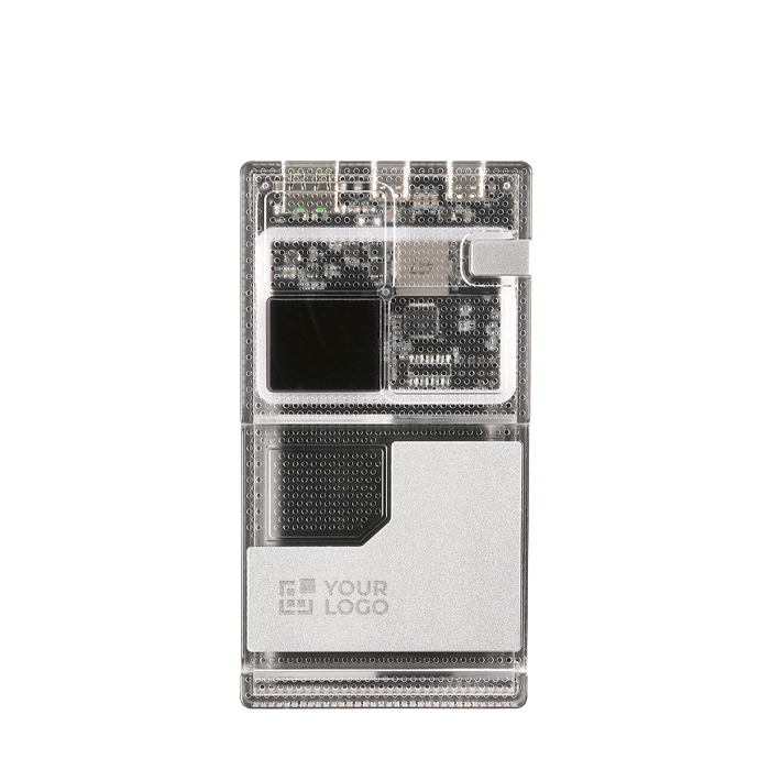 Recycled plastic power bank with LED display 20,000 mAh