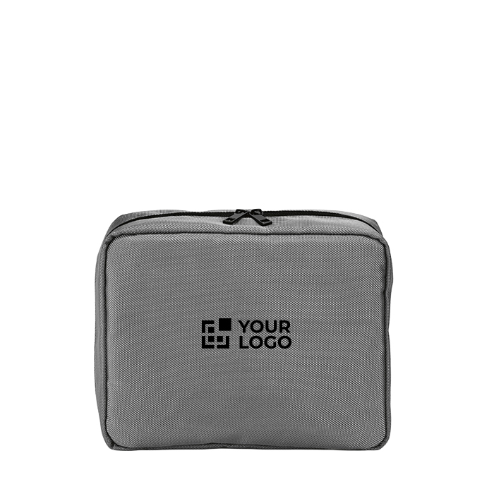 Recycled polyester travel organiser wash bag with hook, 4.5L