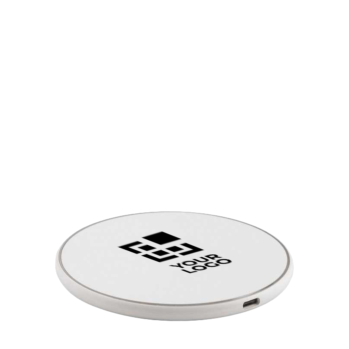 Magnetic wireless charger made from recycled plastic with USB-C and 15W