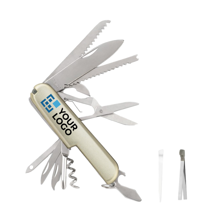 Multifunctional metal pocket knife, 13 functions