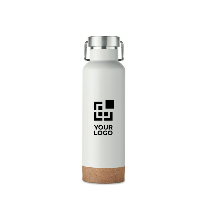Double-wall stainless steel bottle with cork 500ml