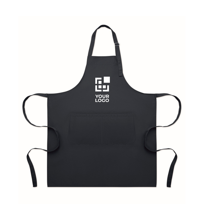 Adjustable long polycotton apron 240 g/m²
