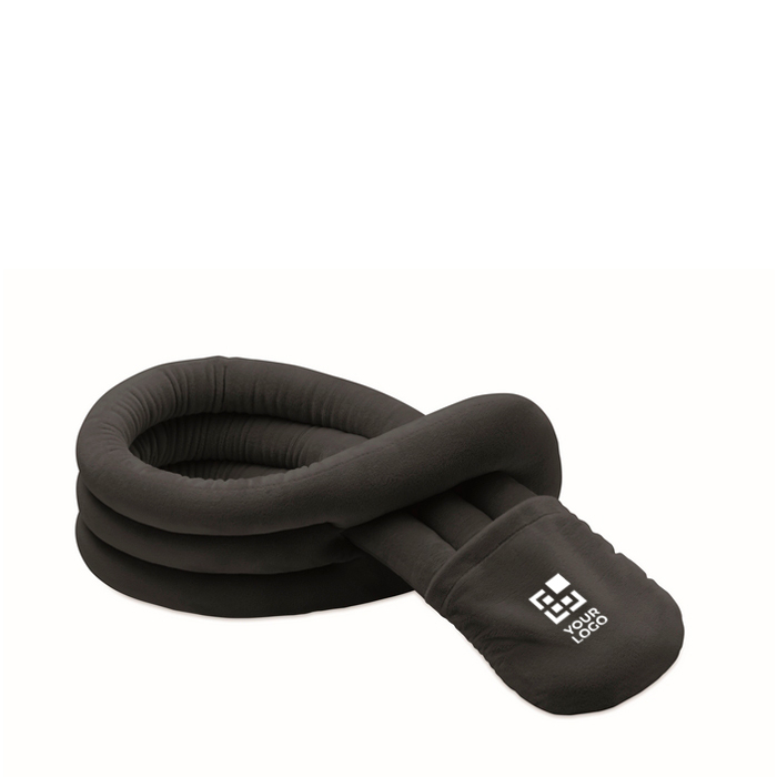 Roll-up polyester travel pillow with cover