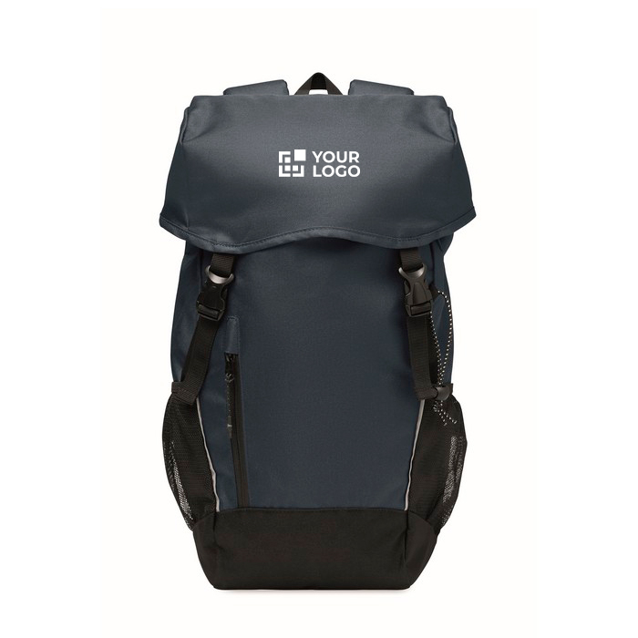RPET 600D sports backpack with reflective details 15L