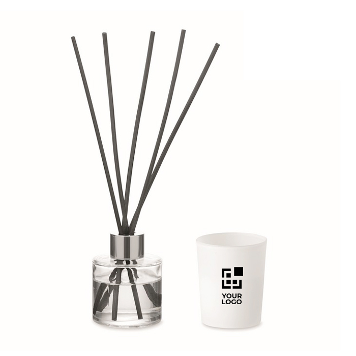 Aromatic set with fragrance diffuser and vegetable wax candle