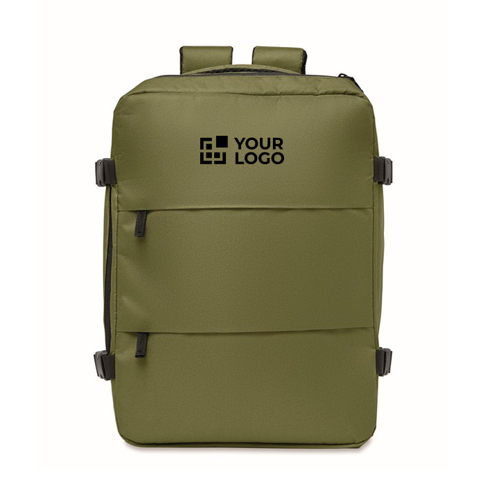 Expandable cabin backpack in RPET 600D with multiple pockets 20 L