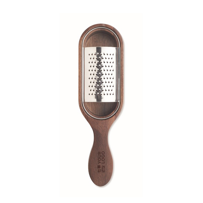 Stainless steel and wood cheese grater for everyday use