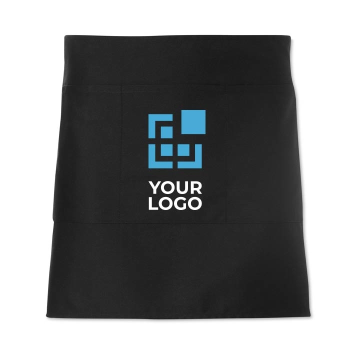 Short cooking apron for cooking classes, 195 g/m2
