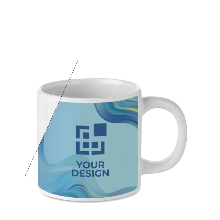 White coffee cups specifically for sublimation, 200 ml
