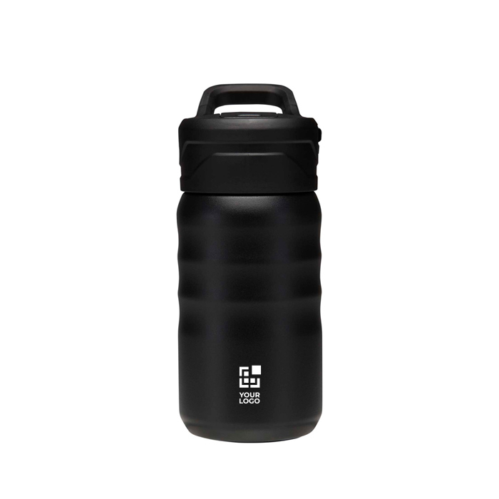 350ml sports bottle with leakproof flip straw