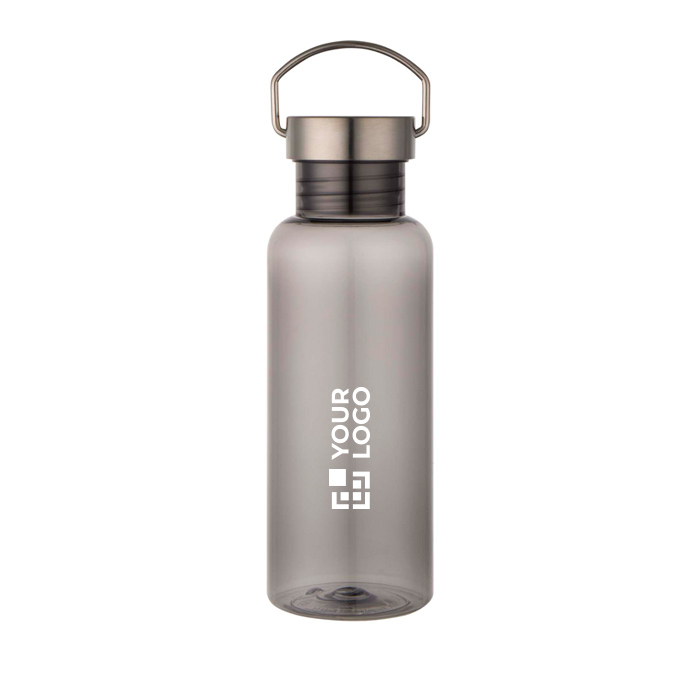 Water bottle with screw cap and stainless steel handle 600ml