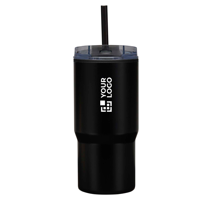 Double-walled thermal tumbler with spill-proof lid 540ml