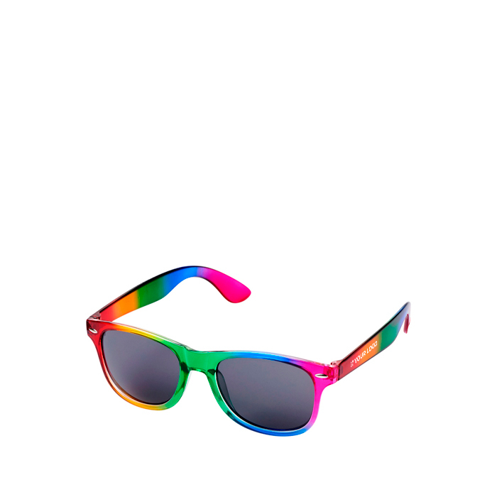 Retro sunglasses, rainbow colours, UV400 protection