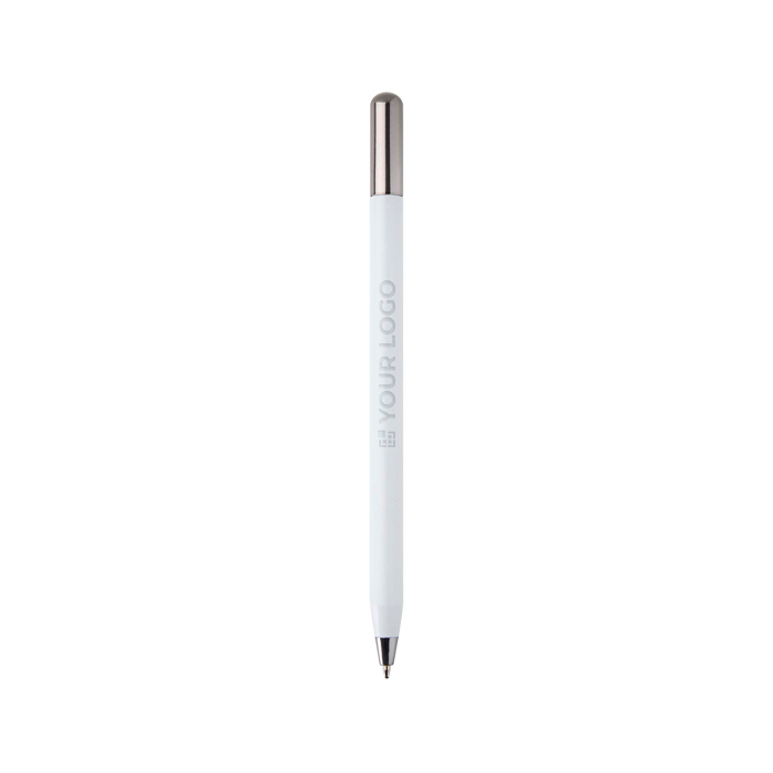 Recycled aluminium pen with twist mechanism and black ink