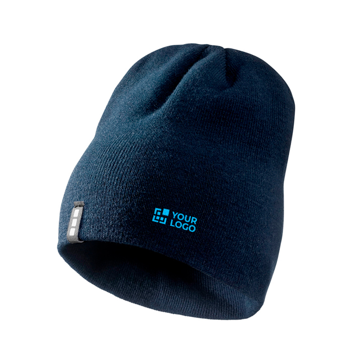 Ribbed stretch knit beanie, double layer, Elevate Life