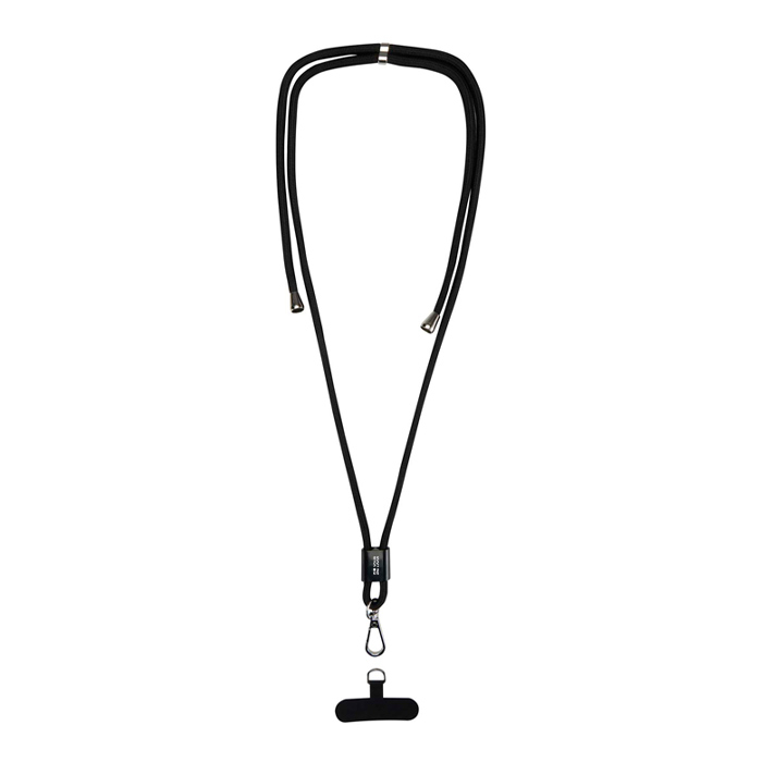 Smartphone lanyard with customisable centrepiece