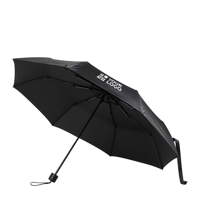 Compact folding umbrella with metal frame and rubber grip Ø102