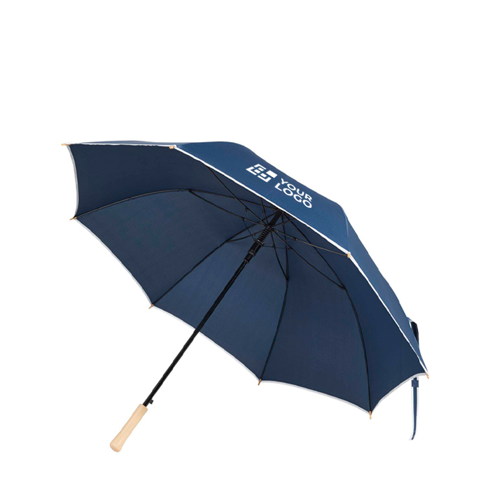 Windproof umbrella with automatic opening and reflective strip Ø130