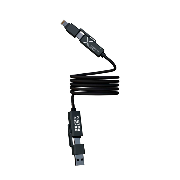 Ultra-fast magnetic charging cable with dual input 100W SCX.design