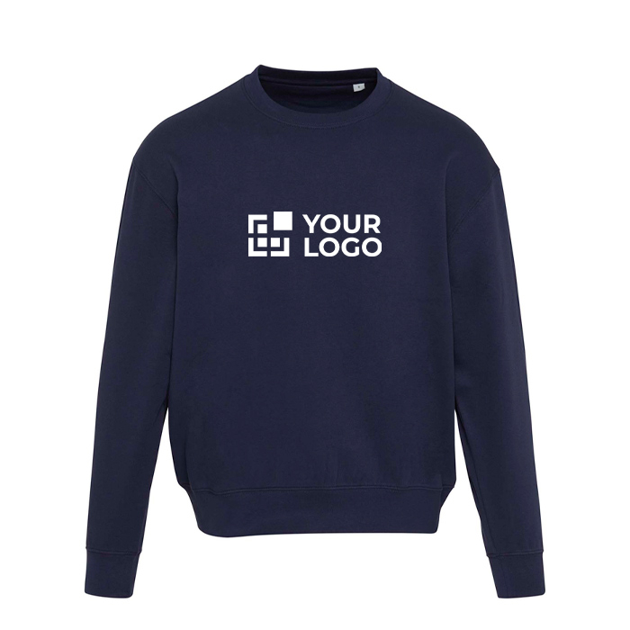Oversized crew neck eco cotton sweatshirt 280 g/m2 Elevate